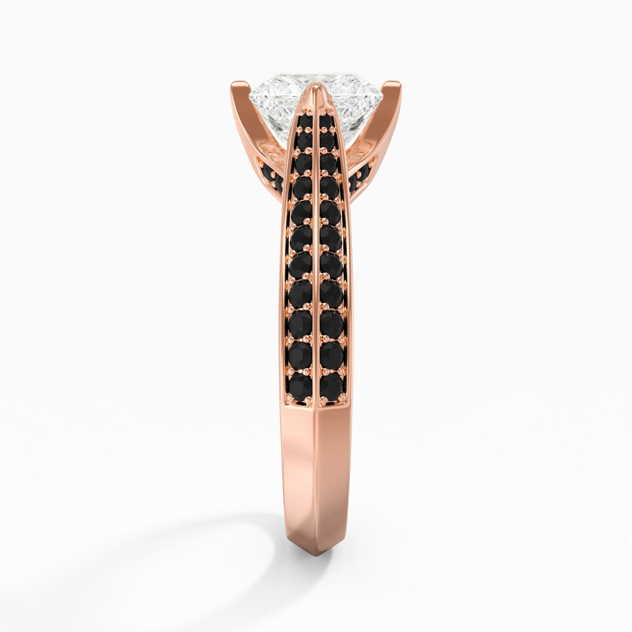 Classique Princesse 1.50ct Zircon cubique Bague de fiançailles