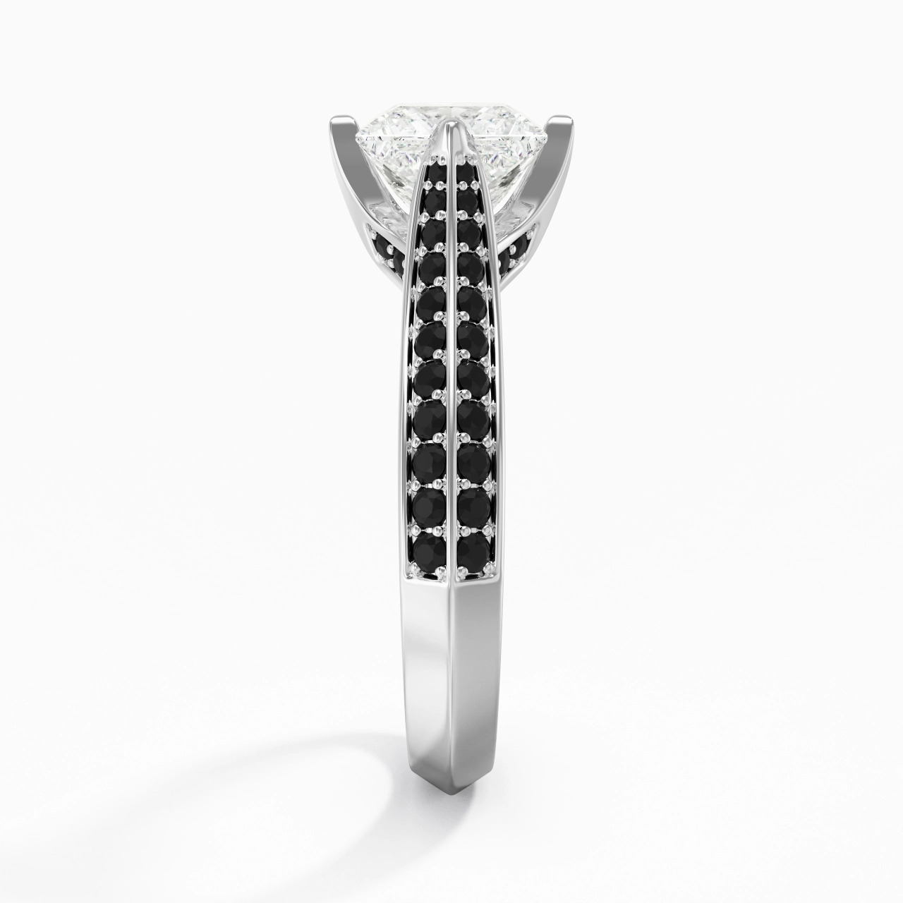 Classique Princesse 1.50ct Zircon cubique Bague de fiançailles