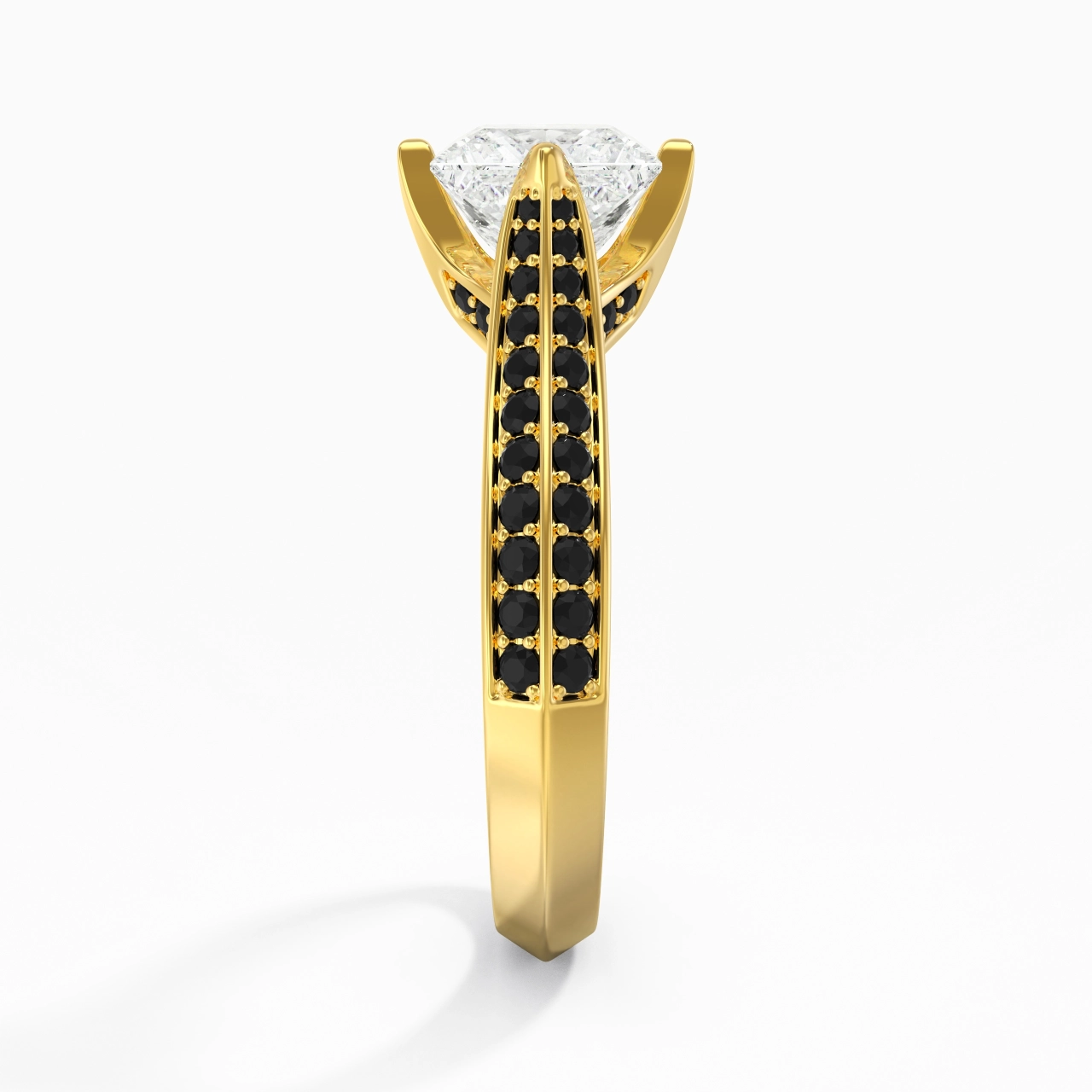 Classique Princesse 1.50ct Zircon cubique Bague de fiançailles