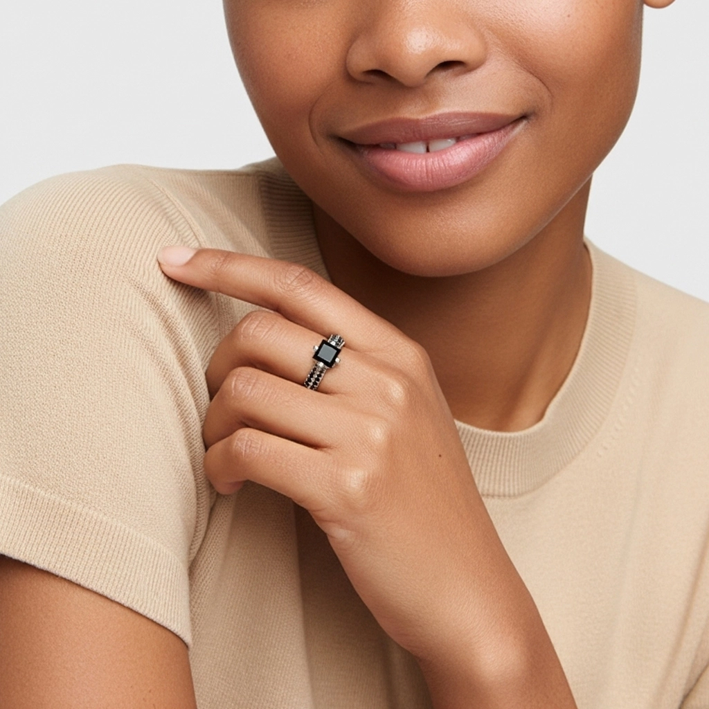 Classique Princesse 1.50ct Zircon cubique Bague de fiançailles