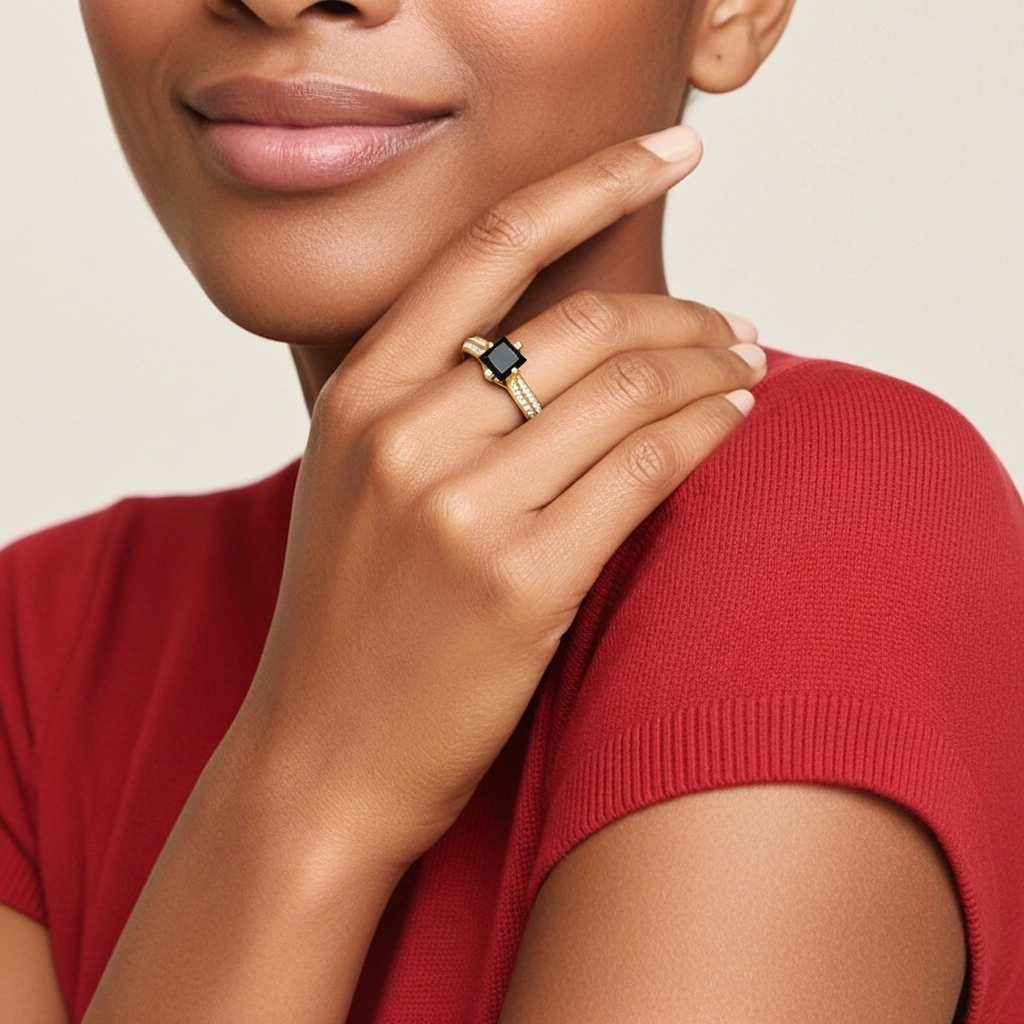 Pavé Est Ouest Bague de fiançailles 1.50ct Zircon cubique