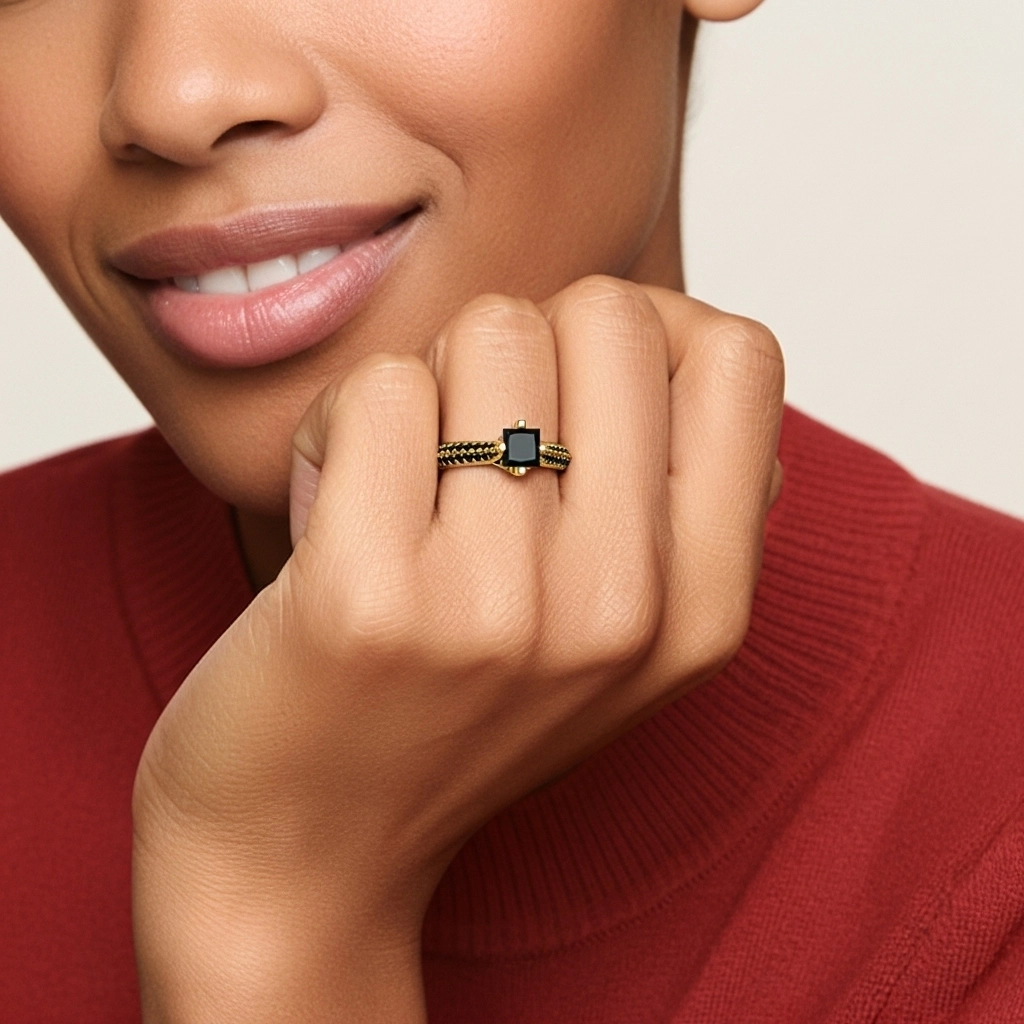 Classique Princesse 1.50ct Zircon cubique Bague de fiançailles