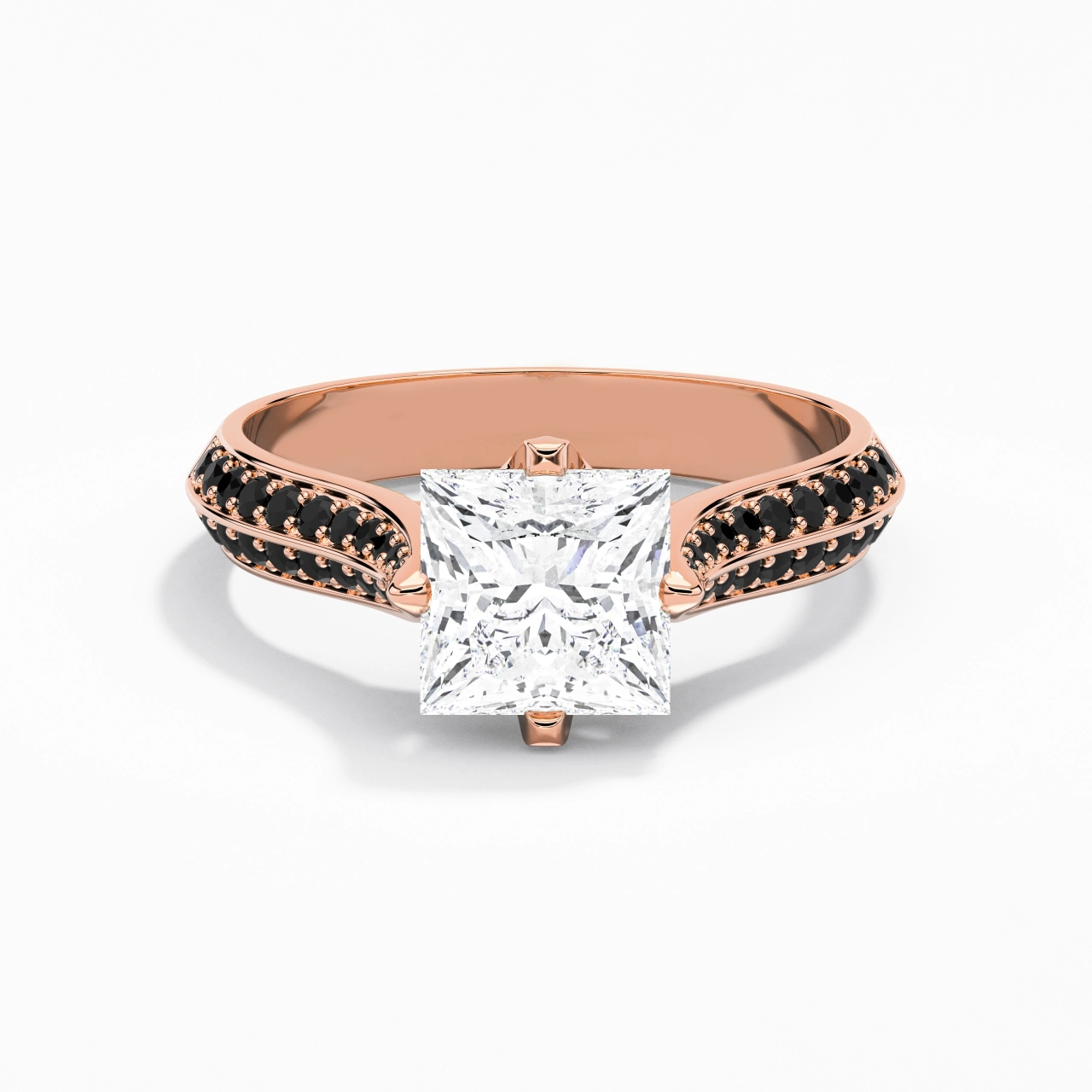 Clásico Princesa 2.00ct Circonio cúbico Anillo de Compromiso