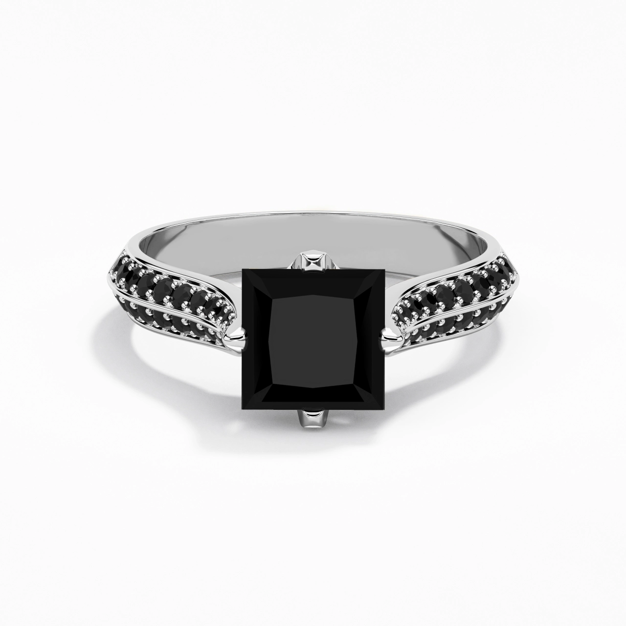 Classique Princesse 2.00ct Zircon cubique Bague de fiançailles