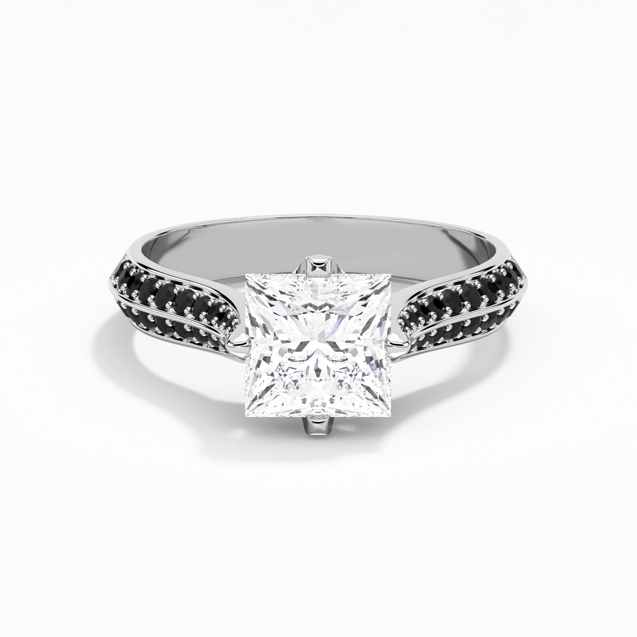 Classique Princesse 2.00ct Zircon cubique Bague de fiançailles