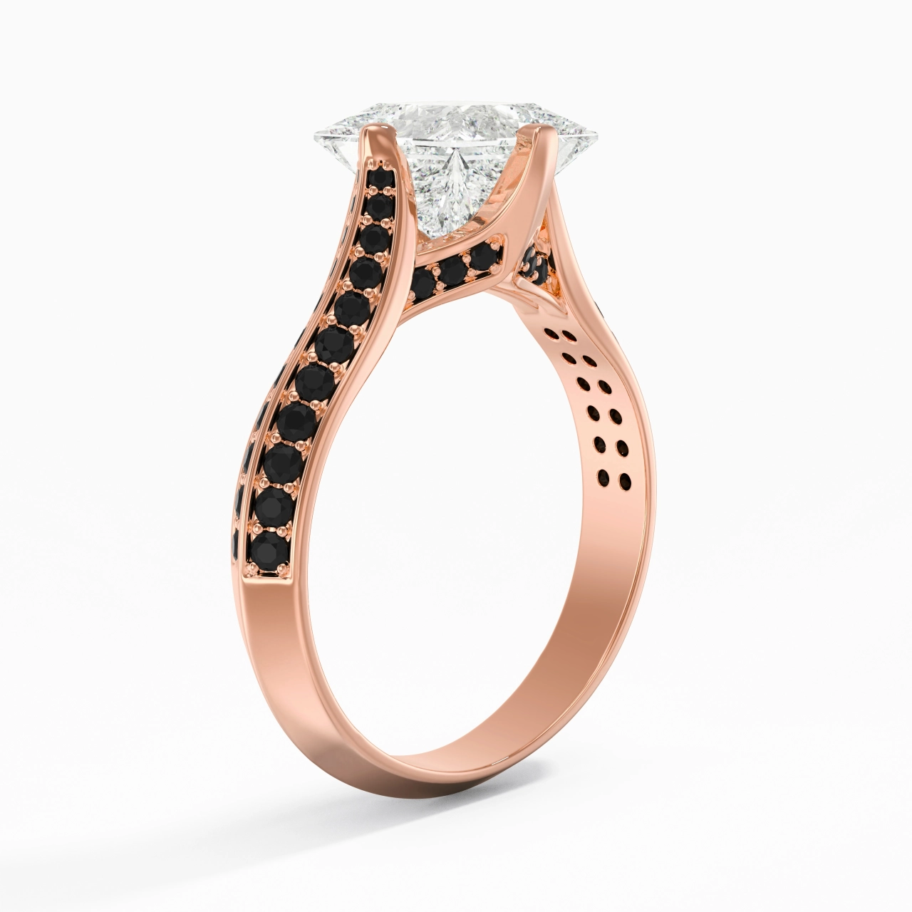 Clásico Princesa 2.00ct Circonio cúbico Anillo de Compromiso