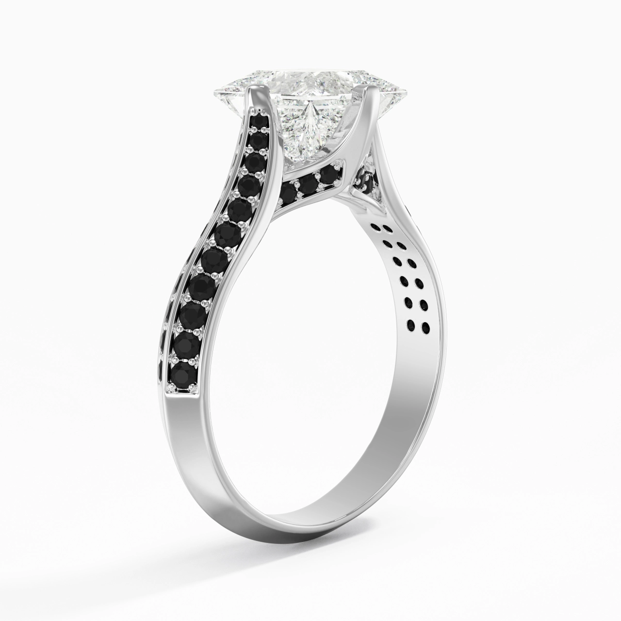 Classique Princesse 2.00ct Zircon cubique Bague de fiançailles