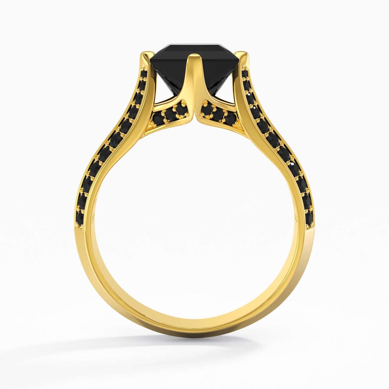 Classique Princesse 2.00ct Zircon cubique Bague de fiançailles