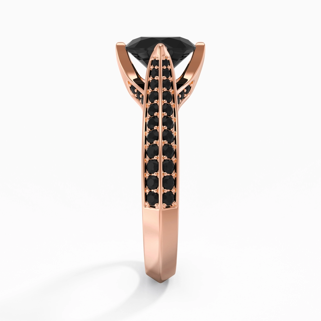 Classique Rond 1.50ct Zircon cubique Bague de fiançailles