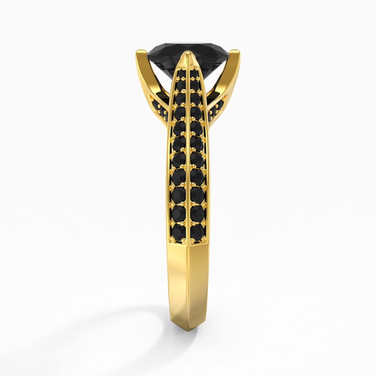 Classique Rond 1.50ct Zircon cubique Bague de fiançailles