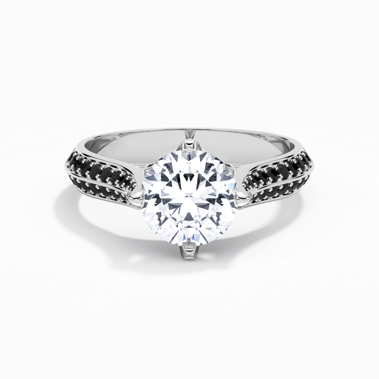 Classic Round 2.00ct Cubic Zirconia Engagement Ring