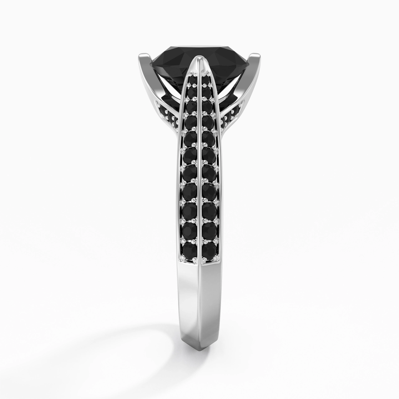 Classique Rond 2.00ct Zircon cubique Bague de fiançailles