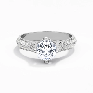 Pavé East West Engagement Ring 1.50ct Cubic Zirconia