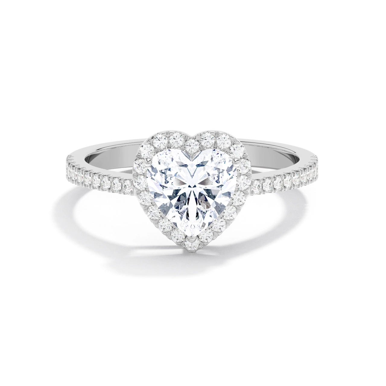 Halo Engagement Ring 1.20ct Moissanite