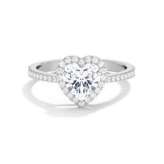 Halo Engagement Ring 1.20ct Moissanite