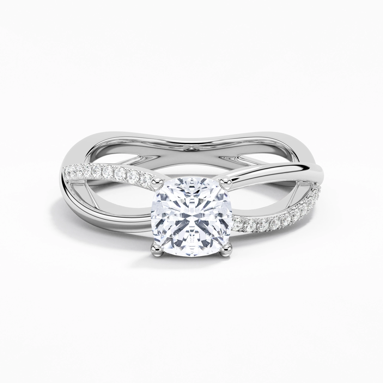 Prong Engagement Ring 1.50ct Moissanite