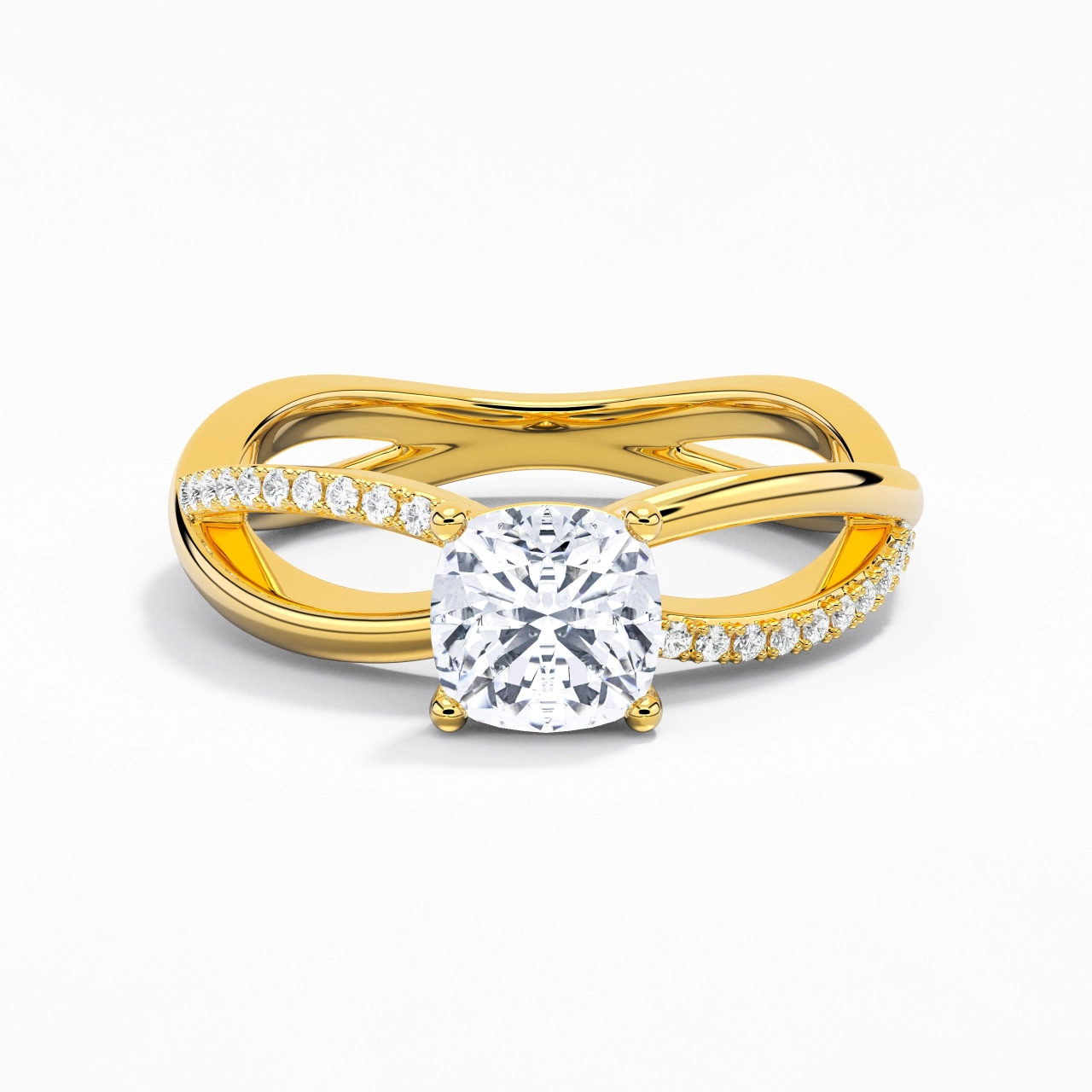 Prong Engagement Ring 1.50ct Moissanite
