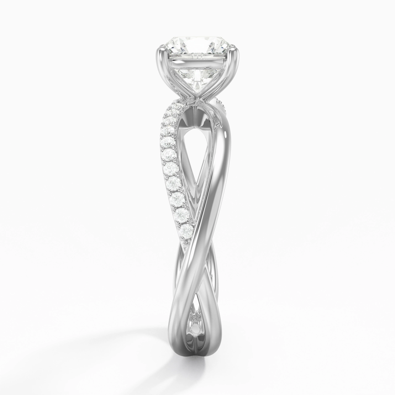 Prong Engagement Ring 1.50ct Moissanite