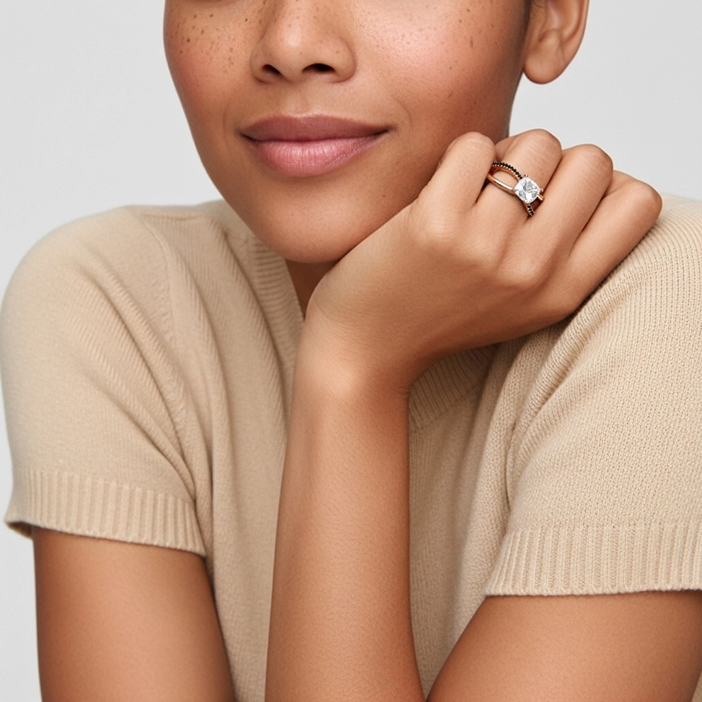 Prong Engagement Ring 1.00ct Cubic Zirconia