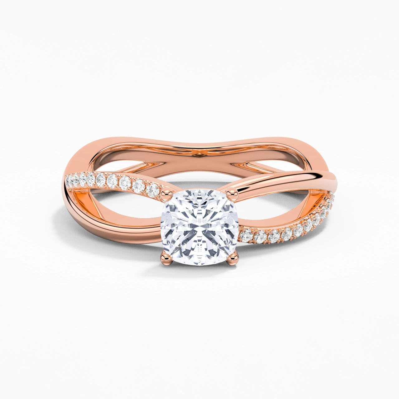 Prong Engagement Ring 1.00ct Moissanite