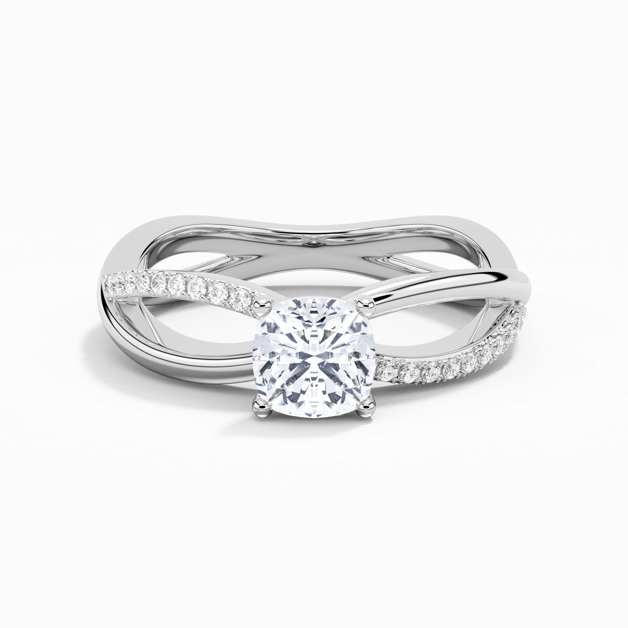 Prong Engagement Ring 1.00ct Moissanite