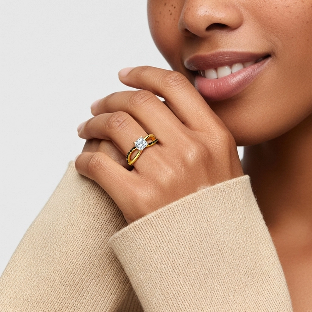 Prong Engagement Ring 1.00ct Cubic Zirconia