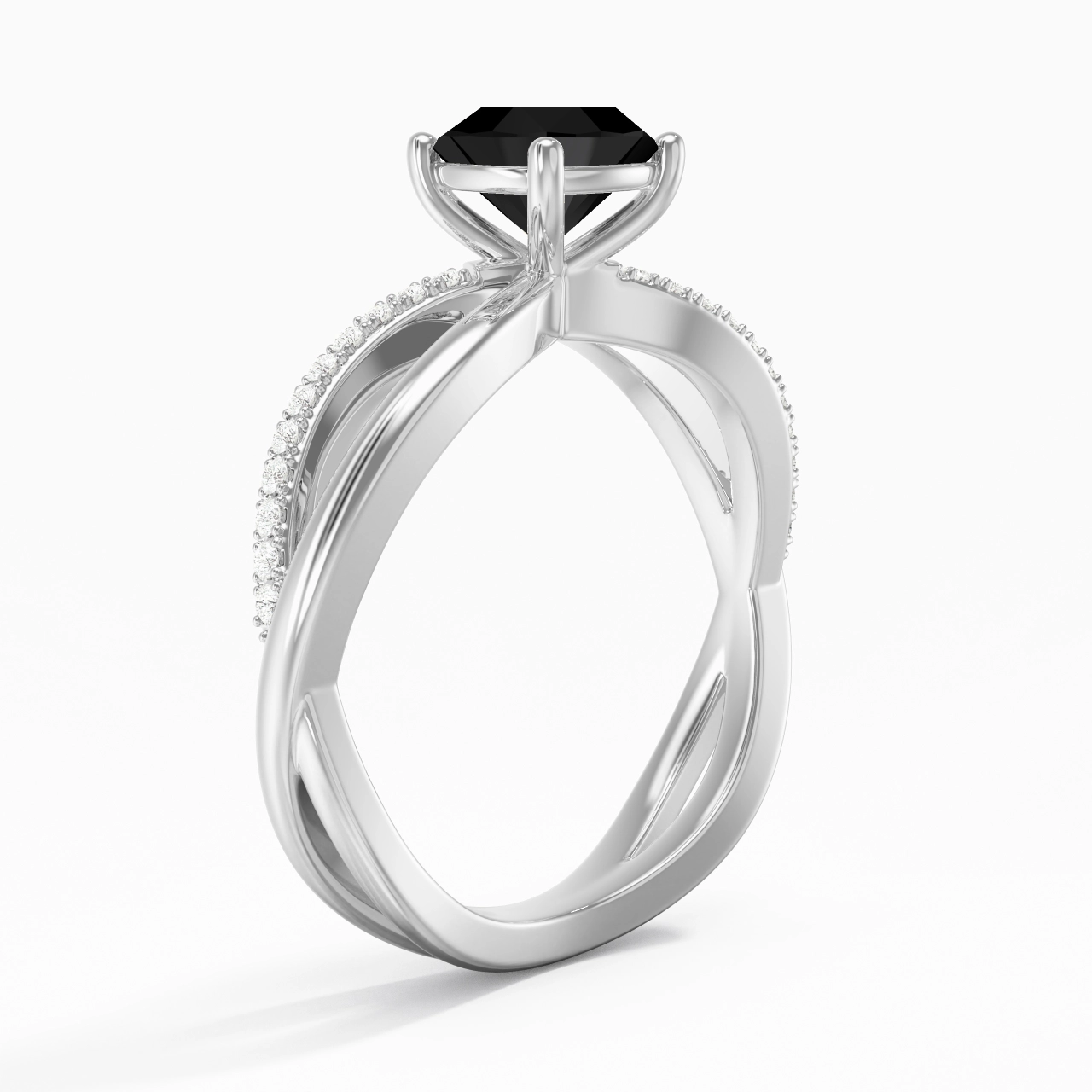 Prong Engagement Ring 1.00ct Cubic Zirconia