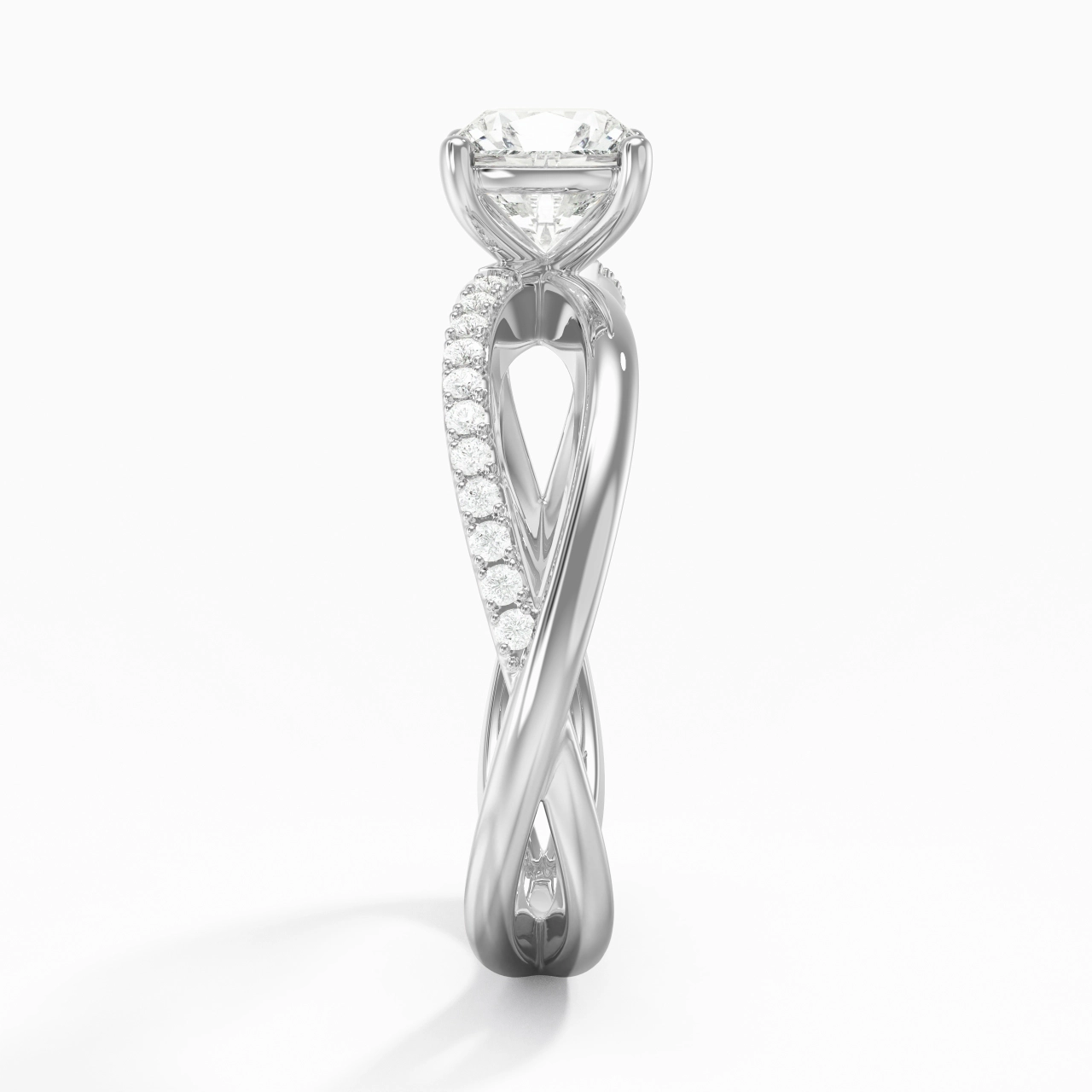 Prong Engagement Ring 1.00ct Moissanite