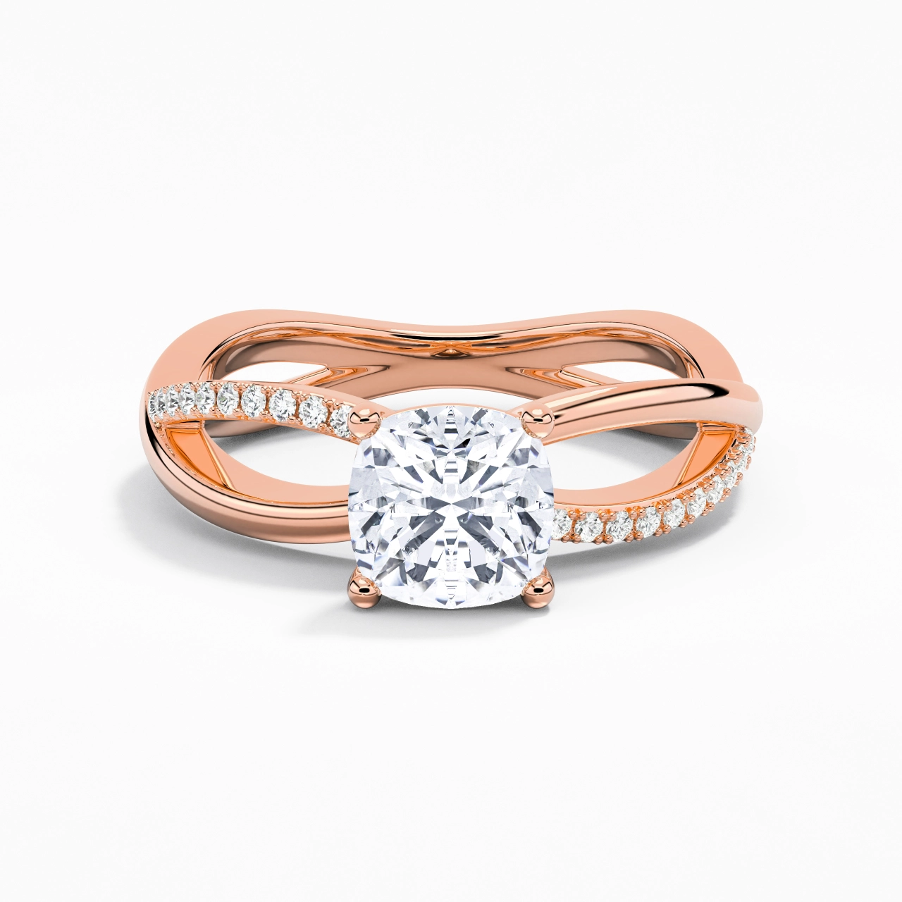 Prong Engagement Ring 2.00ct Moissanite