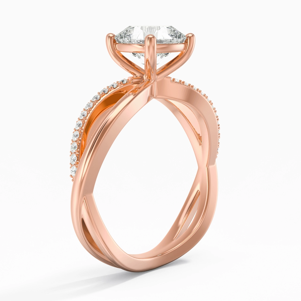 Prong Engagement Ring 2.00ct Moissanite