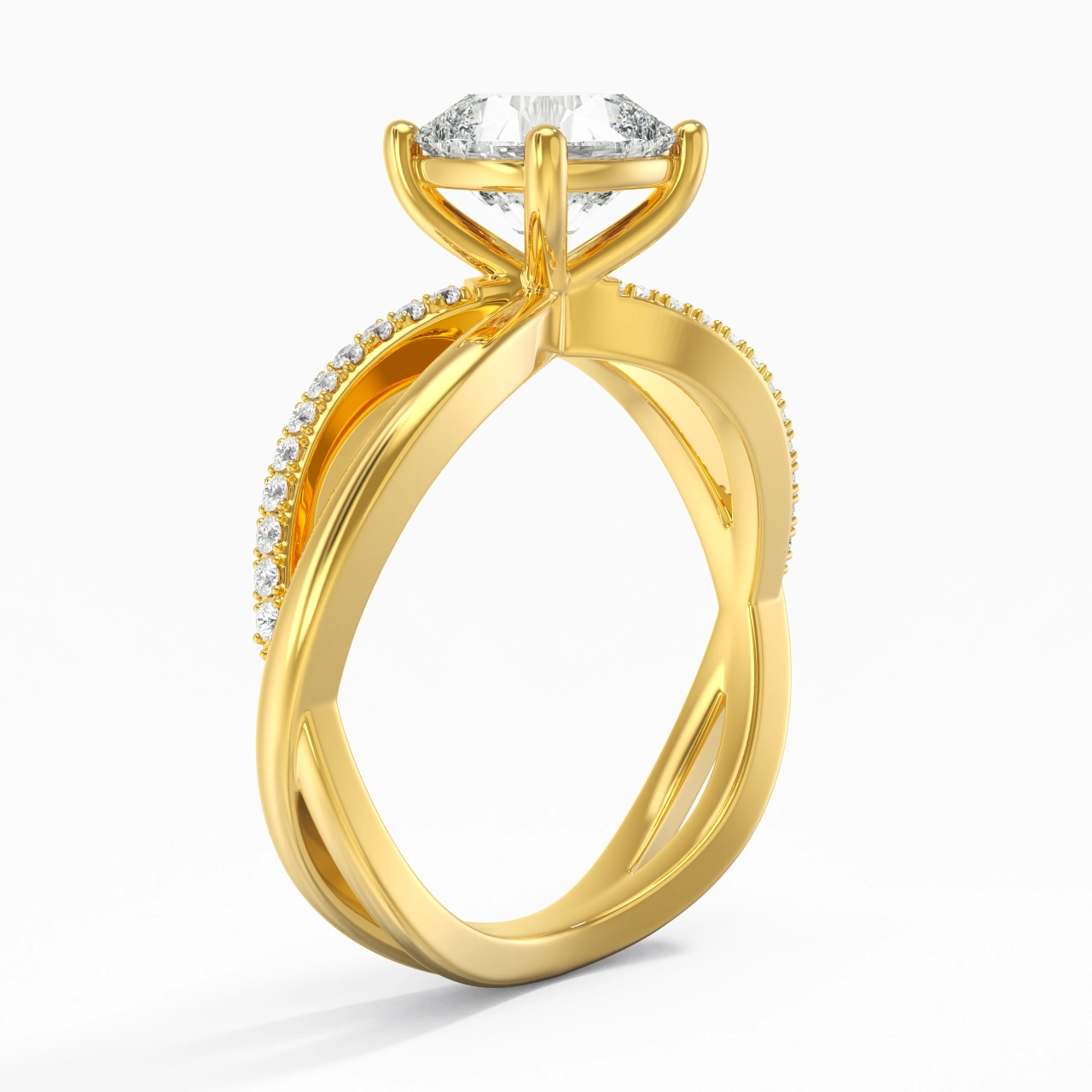 Prong Engagement Ring 2.00ct Moissanite