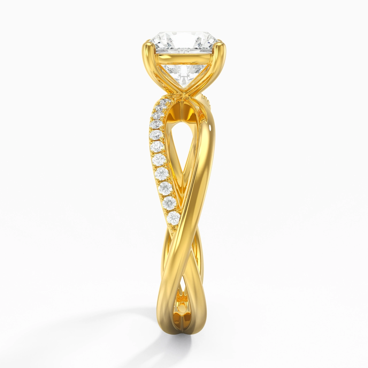 Prong Engagement Ring 2.00ct Moissanite