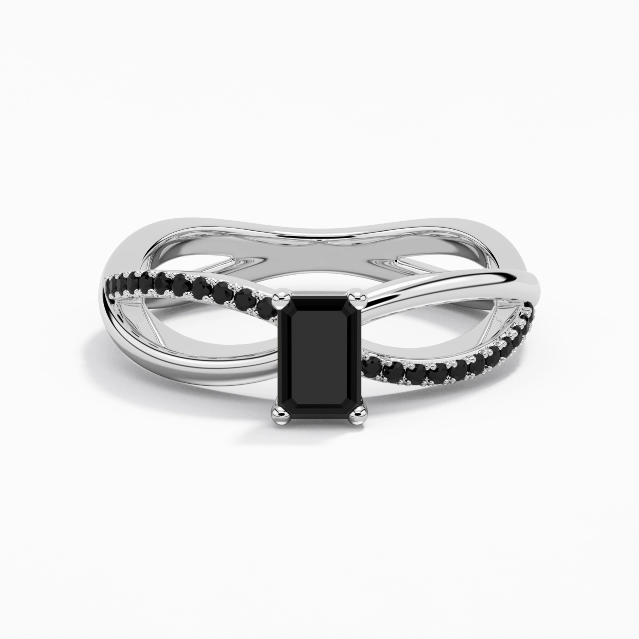 Prong Engagement Ring 0.80ct Cubic Zirconia