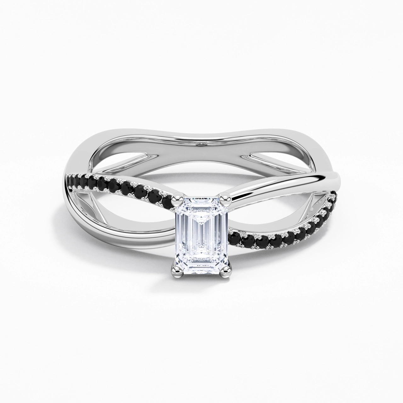 Prong Engagement Ring 0.80ct Cubic Zirconia