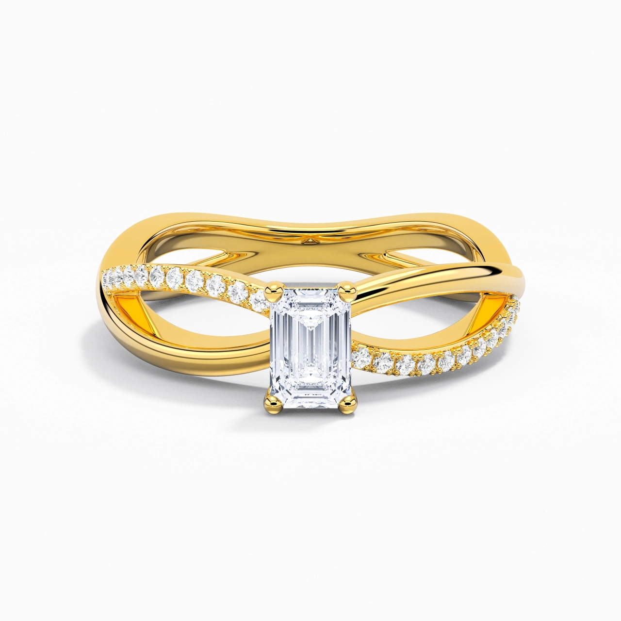 Prong Engagement Ring 0.80ct Moissanite