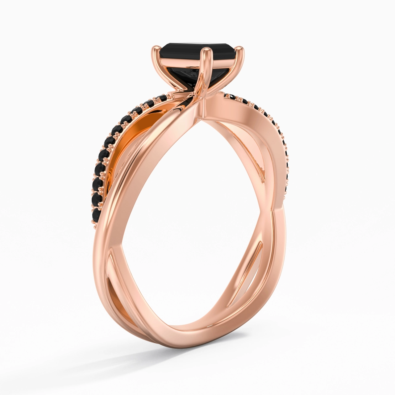 Prong Engagement Ring 0.80ct Cubic Zirconia