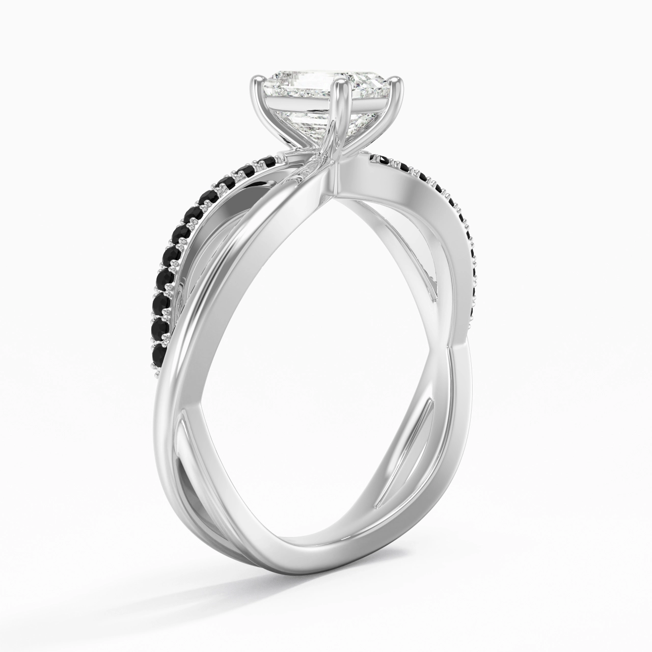 Prong Engagement Ring 0.80ct Cubic Zirconia