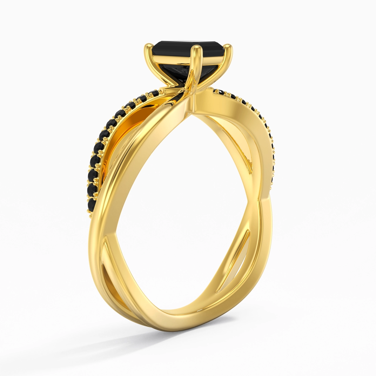 Prong Engagement Ring 0.80ct Cubic Zirconia