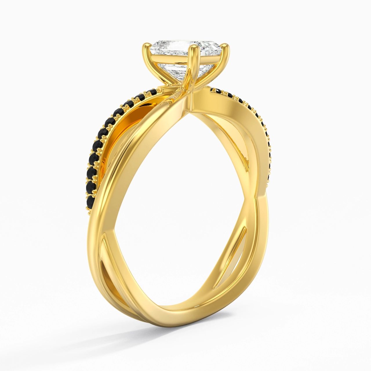 Prong Engagement Ring 0.80ct Cubic Zirconia