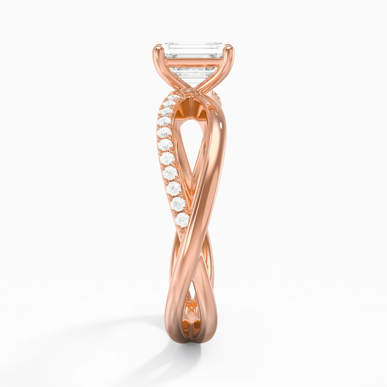 Prong Engagement Ring 0.80ct Moissanite