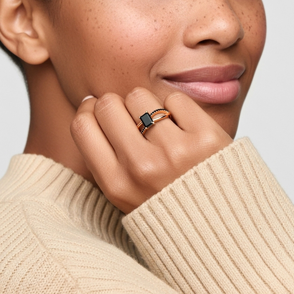 Prong Engagement Ring 0.80ct Cubic Zirconia