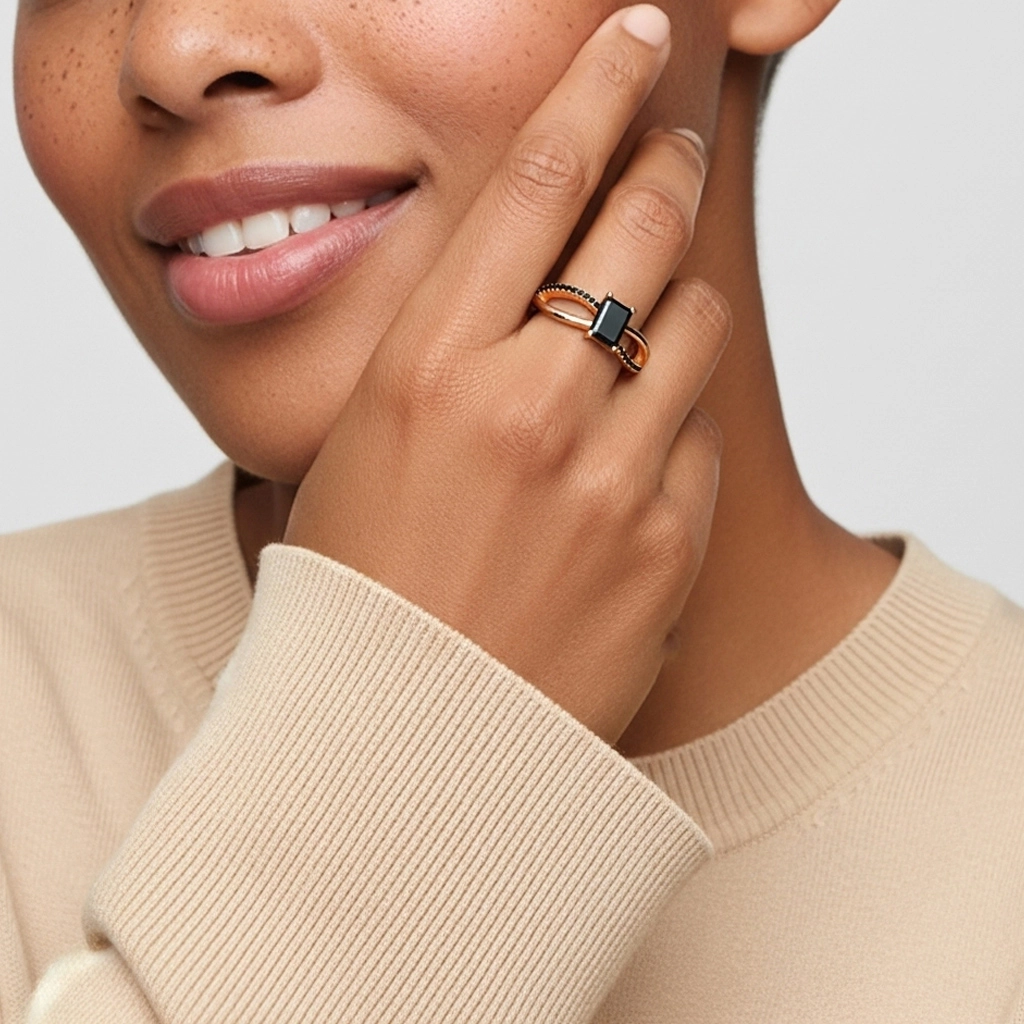 Prong Engagement Ring 0.80ct Cubic Zirconia