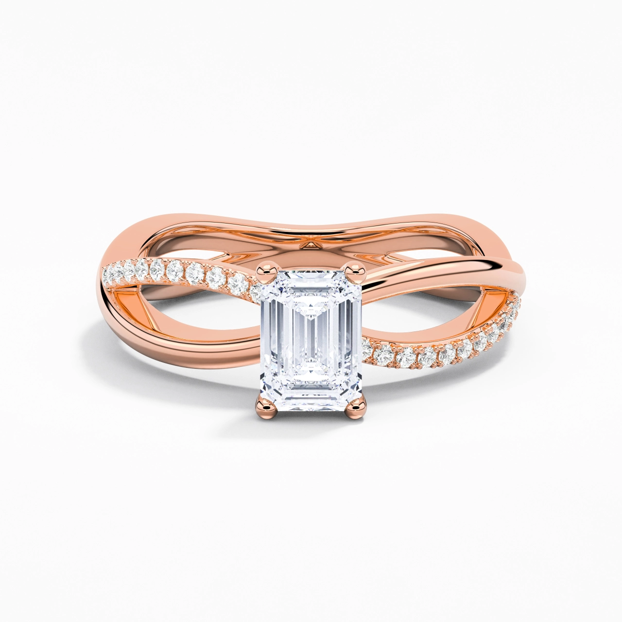 Prong Engagement Ring 1.00ct Moissanite