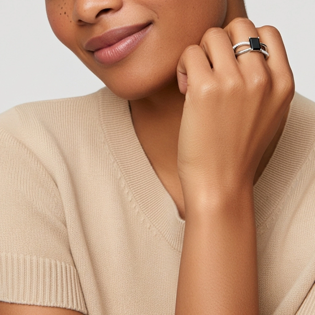 Prong Engagement Ring 0.80ct Cubic Zirconia