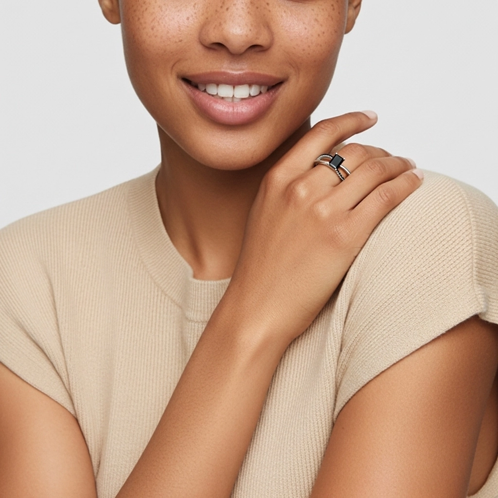 Prong Engagement Ring 0.80ct Cubic Zirconia