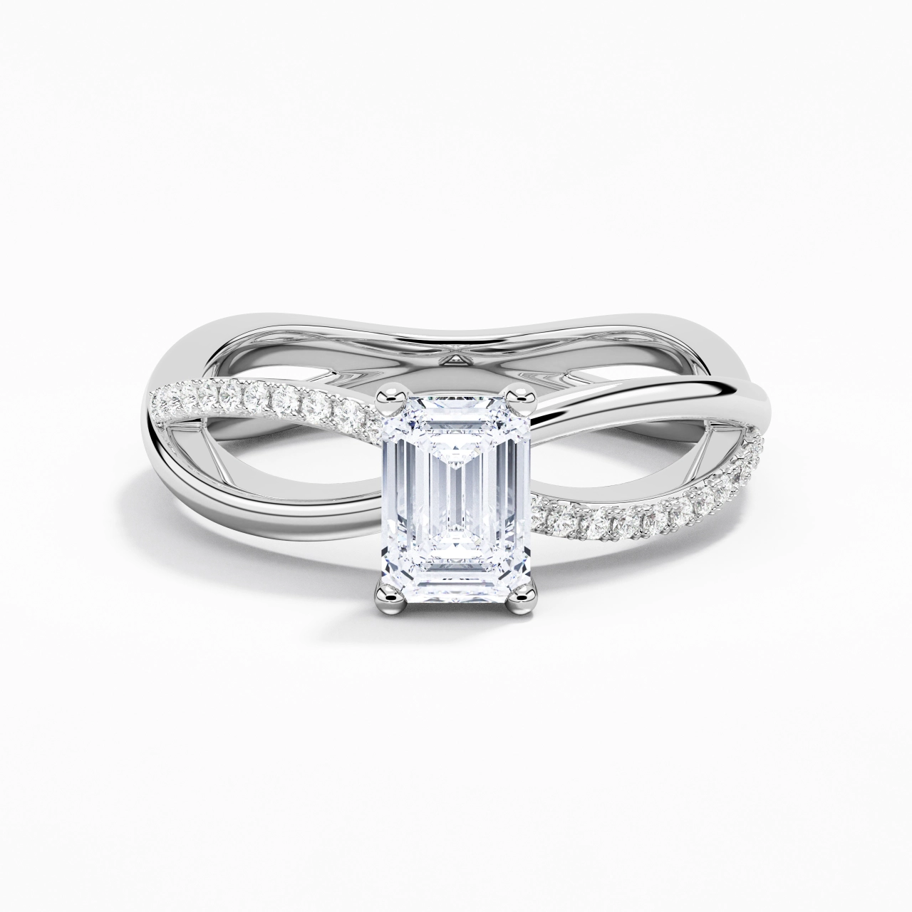 Prong Engagement Ring 1.00ct Moissanite