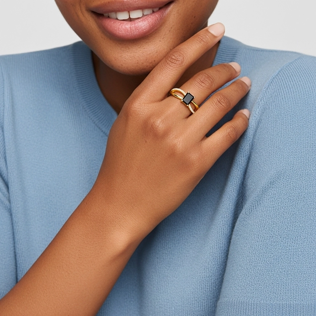 Garra Anillo de Compromiso 0.80ct Circonio cúbico