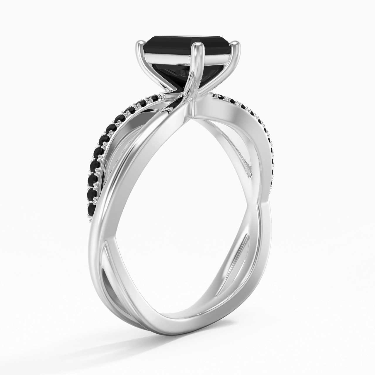 Prong Engagement Ring 1.00ct Cubic Zirconia