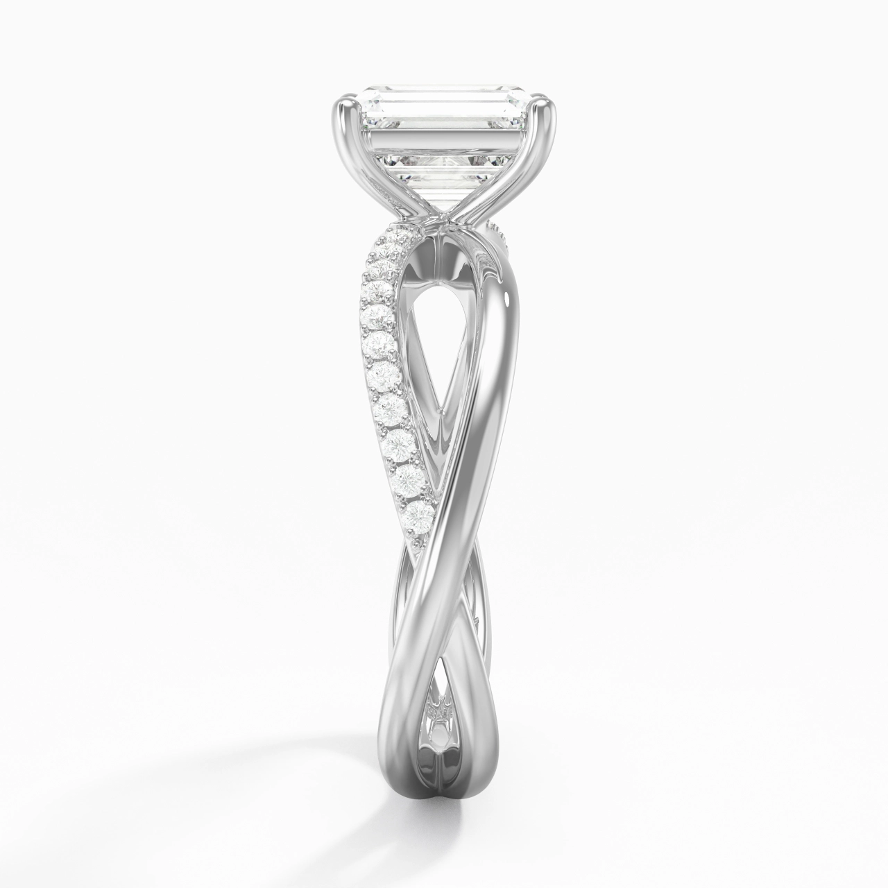 Prong Engagement Ring 1.00ct Moissanite