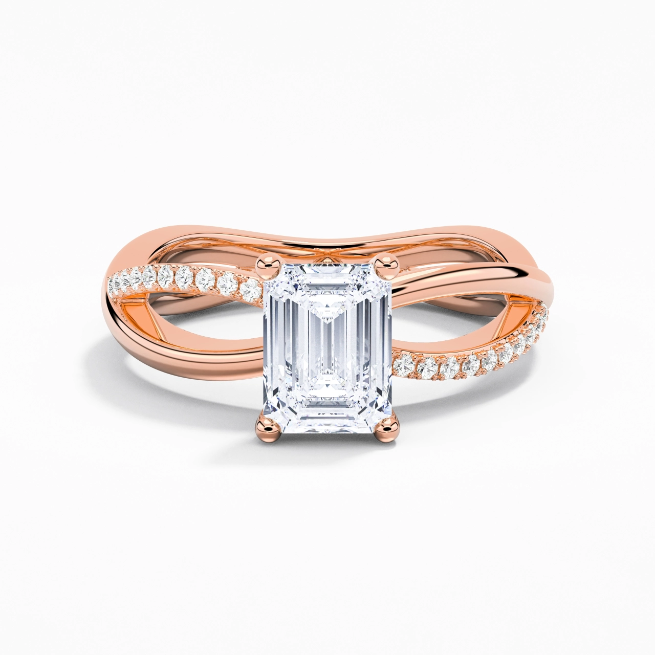 Prong Engagement Ring 2.00ct Moissanite